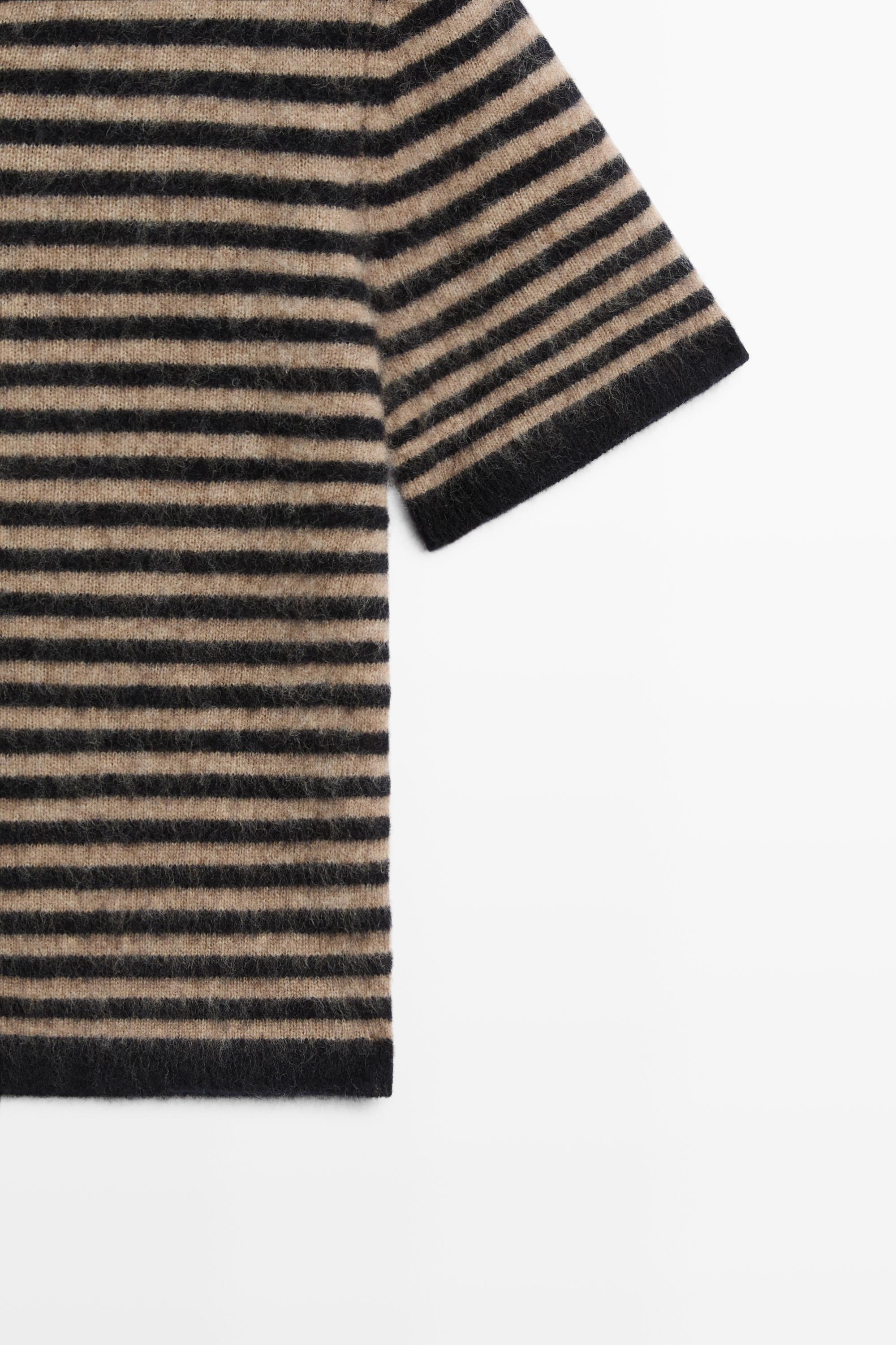 100% wool short sleeve knit cardigan
